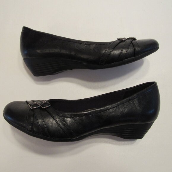 Air Flex Comfort Slip On Ballet Flats Black Size 7W - Picture 5 of 11